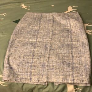 Blue and white skirt